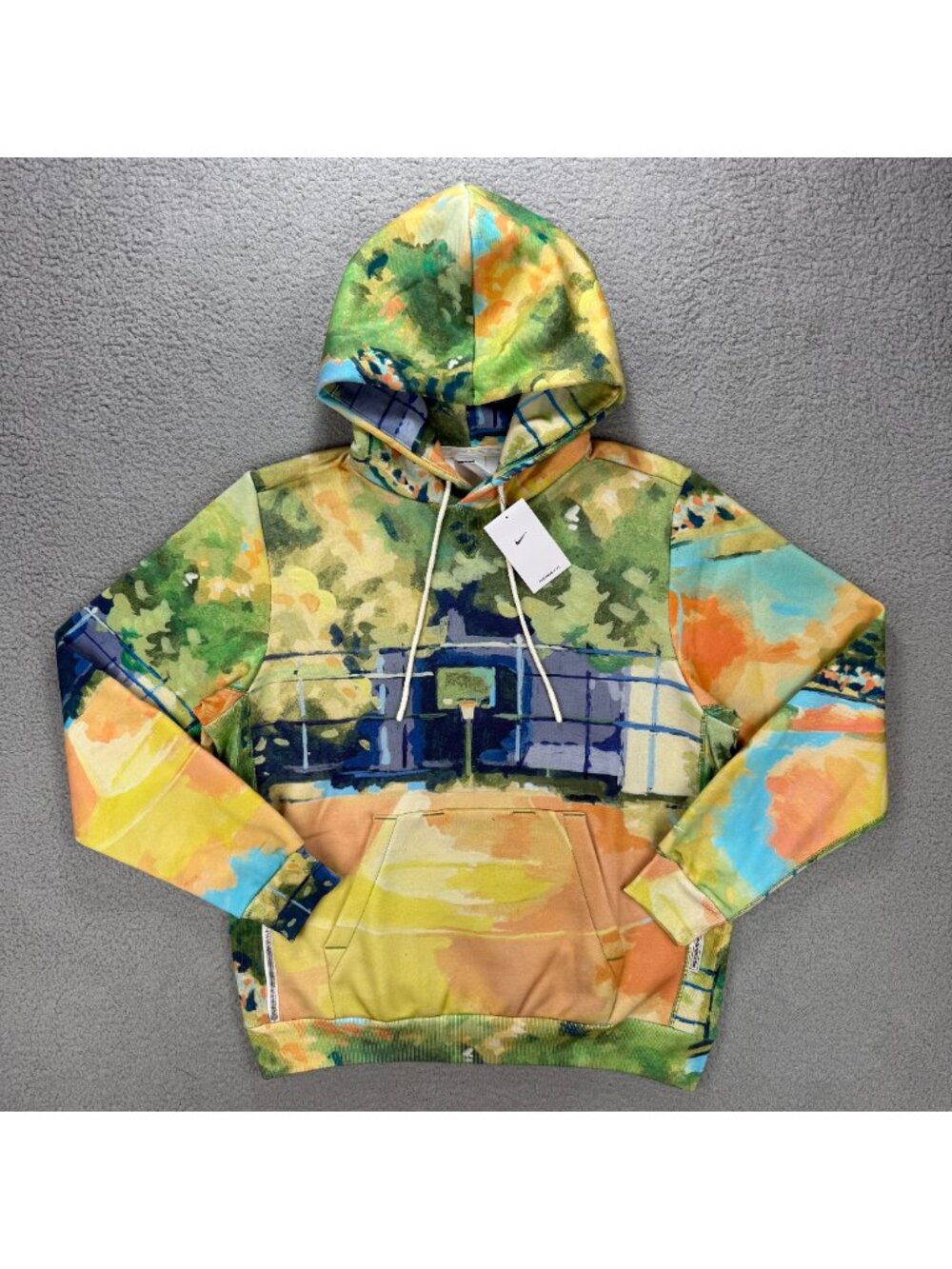 Nike Hoodie Men Large Multicolor Standard Issue Therma Fit Basketball Sweatshirt